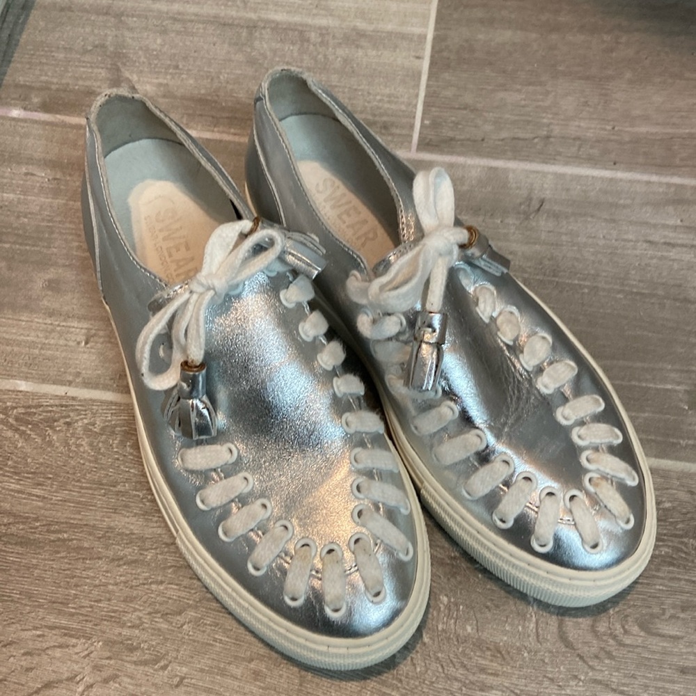 Amazing silver sneakers by swear London- EUR size 37 - US size 6.5 - 7